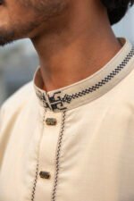 Embroidered Panjabi with Snap Buttons - Image 4