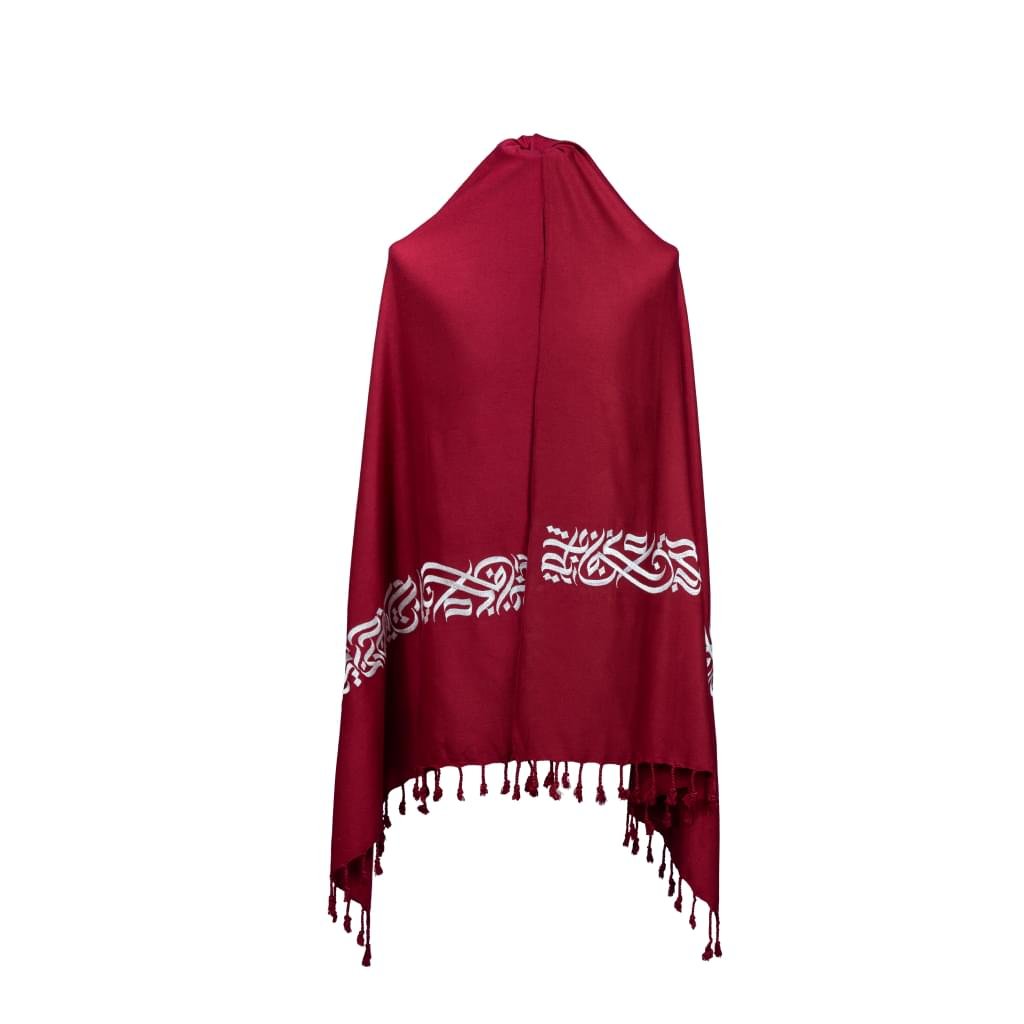 Embroidery Kaligrafi Art Shawls - Image 2