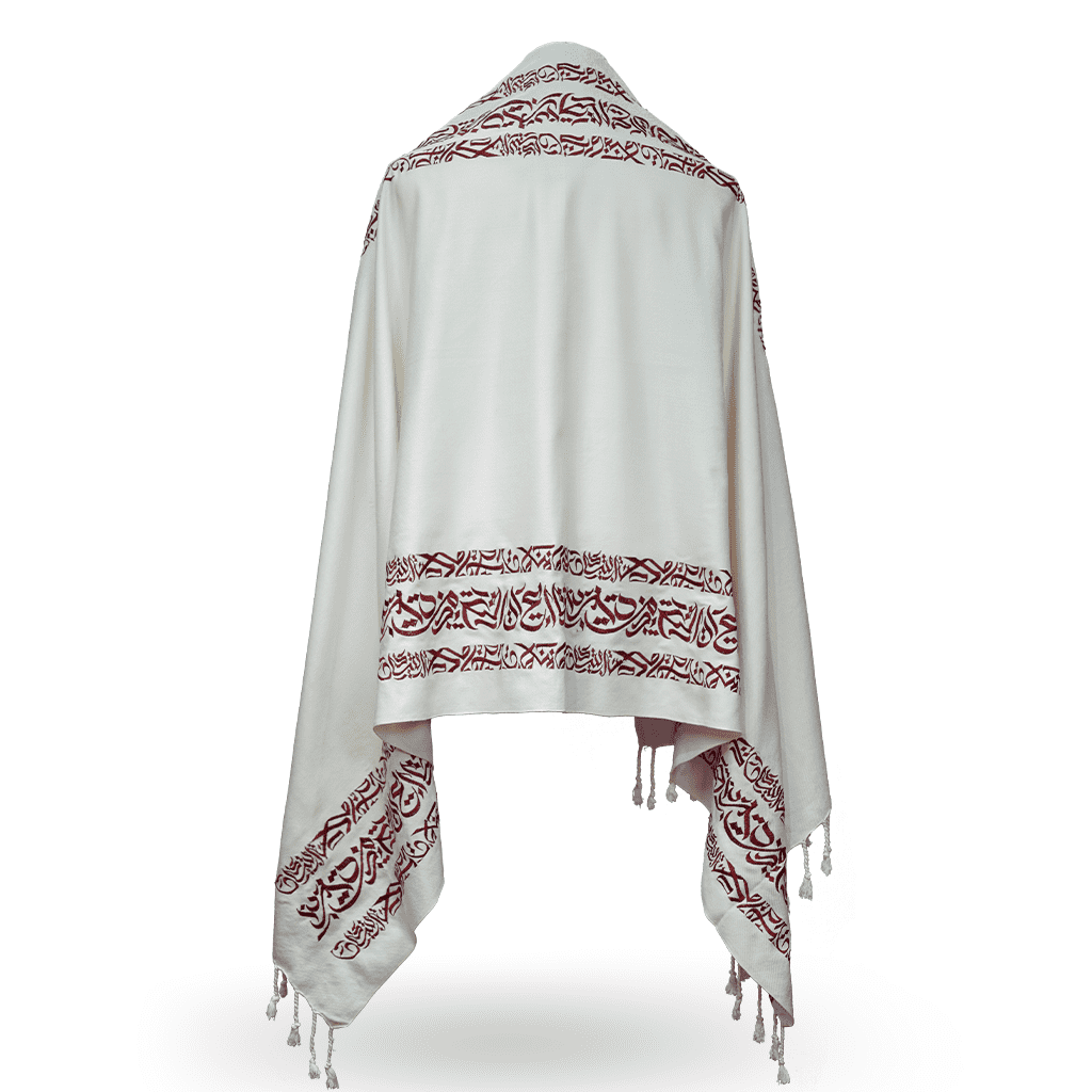 Embroidery Kaligrafi Art Shawls - Image 3