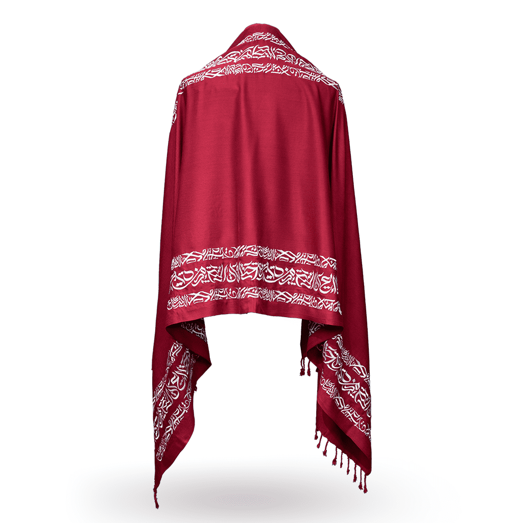 Embroidery Kaligrafi Art Shawls - Image 3